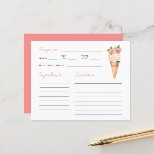 Ze heeft Vrijgezellenfeesten recept Kaart bedacht (Voorkant / Achterkant in situ)