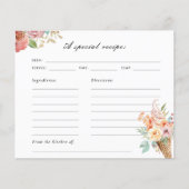 Ze heeft Vrijgezellenfeesten recept Kaart bedacht (Voorkant)