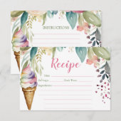 Ze heeft Vrijgezellenfeesten recept Kaart bedacht (Voorkant / Achterkant)