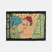 Ze herinnerde zich wie ze was en het spel verander fleece deken (Voorkant (Horizontaal))