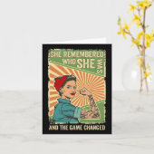 Ze herinnerde zich wie ze was en het spel verander kaart (Gele Bloem)