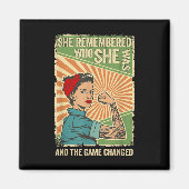 Ze herinnerde zich wie ze was en het spel verander magneet (Voorkant)