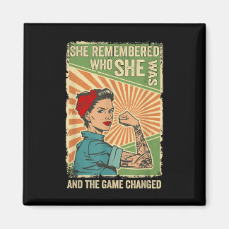 Ze herinnerde zich wie ze was en het spel verander magneet