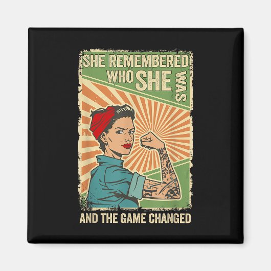 Ze herinnerde zich wie ze was en het spel verander magneet (Voorkant)