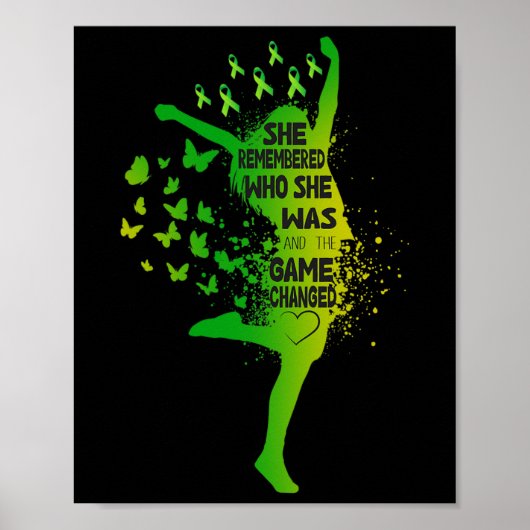 Ze herinnerde zich wie ze was en het spel verander poster (Voorkant)