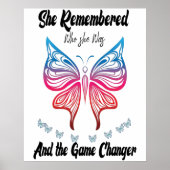 Ze herinnerde zich wie ze was en het spel verander poster (Voorkant)