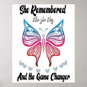 Ze herinnerde zich wie ze was en het spel verander poster