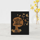 Ze herinnerde zich wie ze was zwarte geschiedenis  kaart (Gele Bloem)