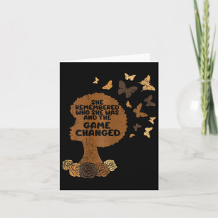 Ze herinnerde zich wie ze was zwarte geschiedenis  kaart