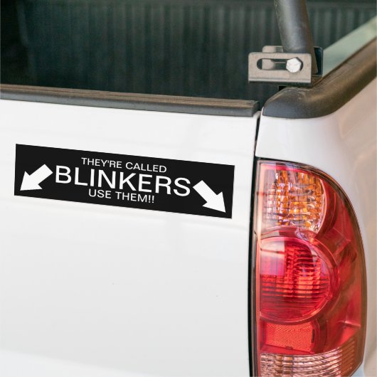 Ze heten BLINKERS!! Bumpersticker (Op Truck)