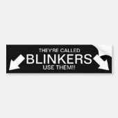 Ze heten BLINKERS!! Bumpersticker (Voorkant)