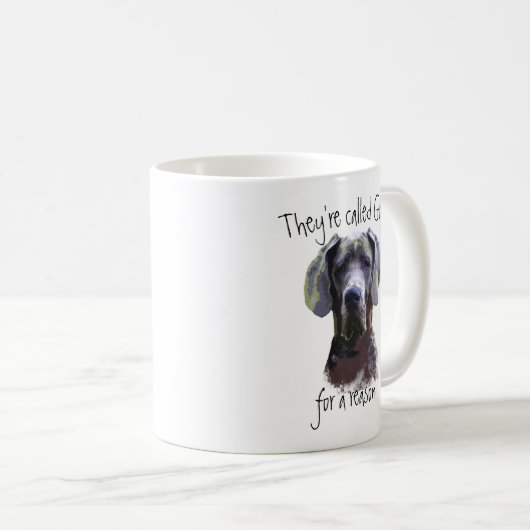 Ze heten het Great Dane Dog Pet Fun Quote Koffiemok (Voorkant rechts)