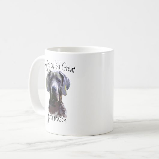 Ze heten het Great Dane Dog Pet Fun Quote Koffiemok (Voorkant links)