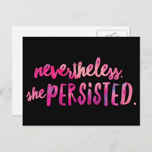 Ze hield 2 Briefkaart vol (Voorkant / Achterkant)