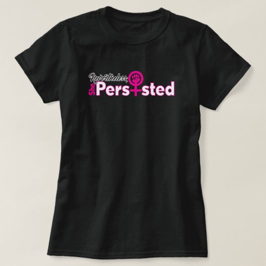 Ze hield de basis T-shirt van de vrouw vol (Design voorkant)