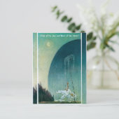 Ze hield de tong naar het Beer Kay Nielsen Briefkaart (Staand voorkant)