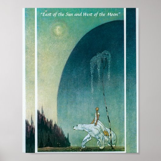 Ze hield de tong naar het Beer Kay Nielsen Poster (Voorkant)
