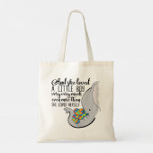 Ze hield erg veel van een kleine jongen. tote bag (Achterkant)