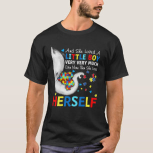 Ze hield erg veel van een kleine jongen uit Autism T-shirt