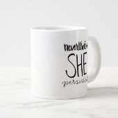 Ze hield jumbo Mok aan (Voorkant rechts)