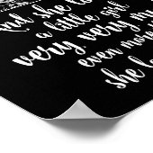 Ze hield nog veel meer van een klein meisje poster (Hoek)