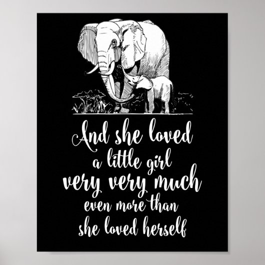 Ze hield nog veel meer van een klein meisje poster (Voorkant)