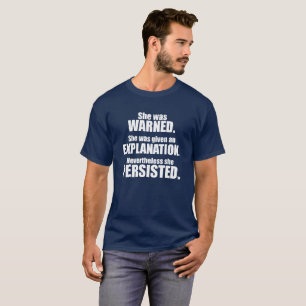 Ze hield t-shirt aan