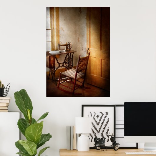 Ze hield van deze machine. poster (Thuiskantoor)