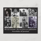 Ze hield vol briefkaart (Voorkant)