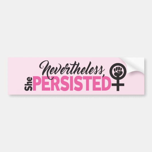 Ze Hield Vol Bumpersticker (Voorkant)
