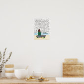 Ze hield vol (depressie en angst) 11x14 poster (Keuken)