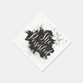 Ze hield vol met cocktailservetten servet (Hoek)