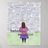 Ze hield vol (plus-grootte) poster (Voorkant)