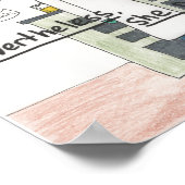 Ze hield vol (STEM), 11x14 Poster (Hoek)