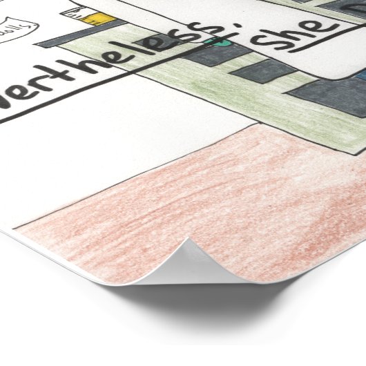 Ze hield vol (STEM), 11x14 Poster (Hoek)