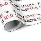 Ze/hij hield alleen van zijn/haar mooie sol White Cadeaupapier (Rol Hoek)