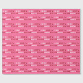 Ze/hij hield alleen van zijn/haar mooie Soul Pink Cadeaupapier (Vlak)