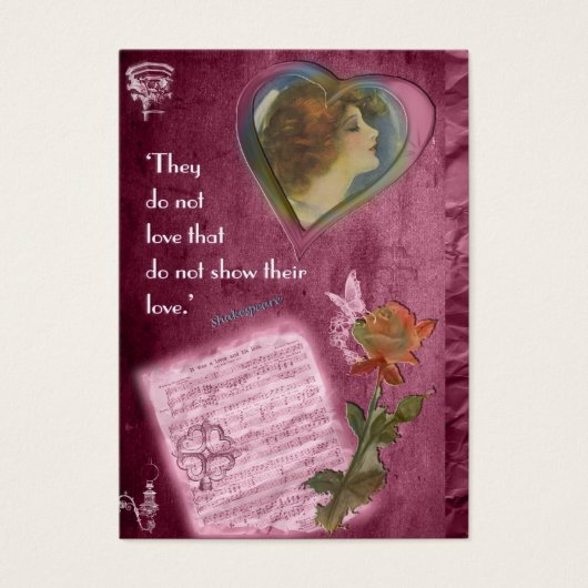 Ze houden niet van... Cadeaulabel Visitekaartjes (Voorkant)