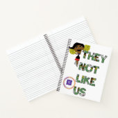 Ze houden niet van ons Cheerleader Green Text Notitieboek (Binnen)