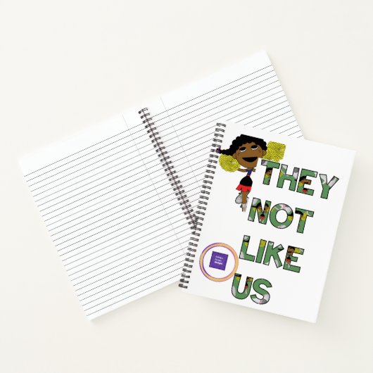 Ze houden niet van ons Cheerleader Green Text Notitieboek (Binnen)