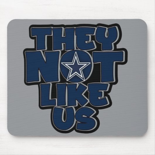 Ze houden niet van ons * cowboys * muismat (Voorkant)