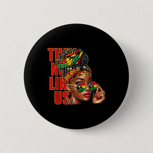 Ze houden niet van ons Juneteenth 1865 Pride, Blac Ronde Button 5,7 Cm (Voorkant)