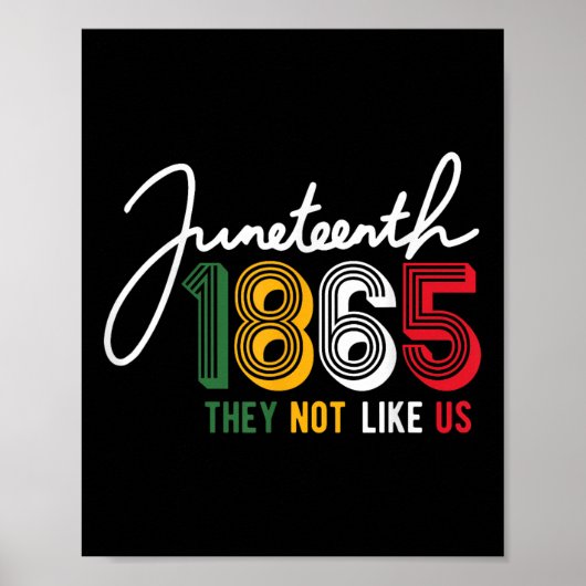 Ze houden niet van ons Juneteenth 1865 trots Onafh Poster (Voorkant)