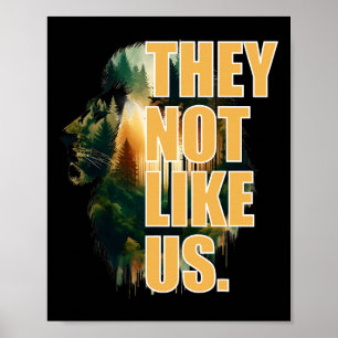 Ze houden niet van ons touchdown Amerikaanse Footb Poster