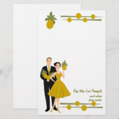 Ze houden van ananas briefpapier (Voorkant / Achterkant)