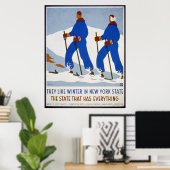 Ze houden van Winter in New York Poster (Thuiskantoor)