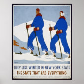 Ze houden van Winter in New York Poster (Voorkant)