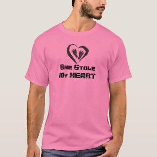 Ze houdt mijn hart (DADDYS) remmend Shirt tegen