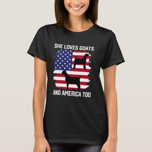 Ze houdt ook van Boerengeiten en Amerika, Boerenge T-shirt (Voorkant)