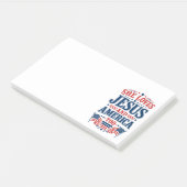 Ze houdt ook van Jezus en Amerika Post-it® Notes (Schuin)